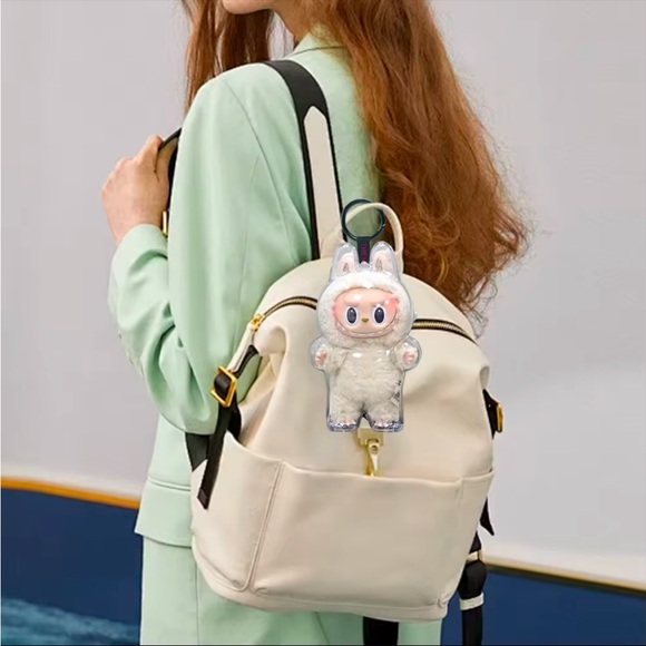 Pop Mart The Monsters Exciting Macaron Labubu Protective Cover Case Keychain - Picture 3 of 14